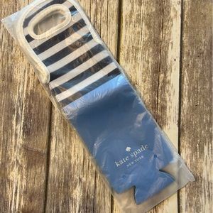 Kate Spade Wine Cooler Blue and Stripes NIB